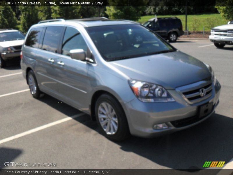 Ocean Mist Metallic / Gray 2007 Honda Odyssey Touring