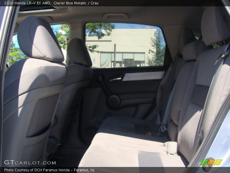 Glacier Blue Metallic / Gray 2010 Honda CR-V EX AWD