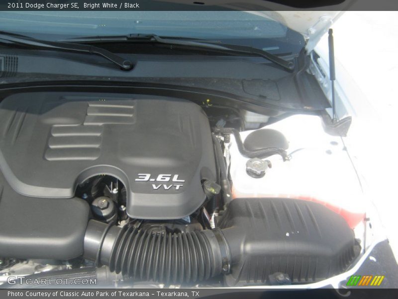 Bright White / Black 2011 Dodge Charger SE