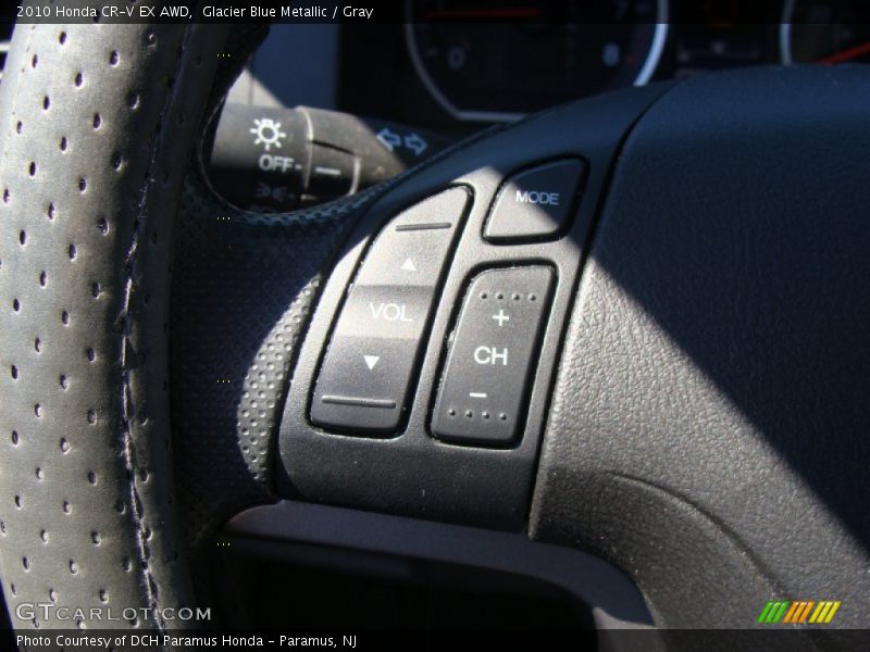 Glacier Blue Metallic / Gray 2010 Honda CR-V EX AWD