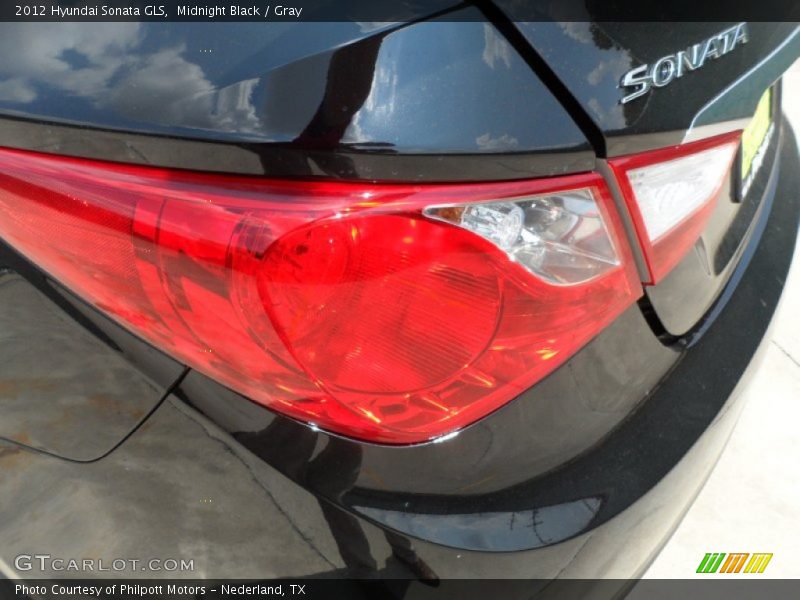 Midnight Black / Gray 2012 Hyundai Sonata GLS