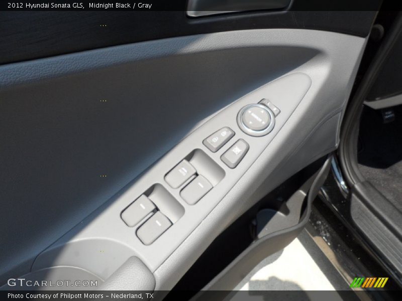 Midnight Black / Gray 2012 Hyundai Sonata GLS