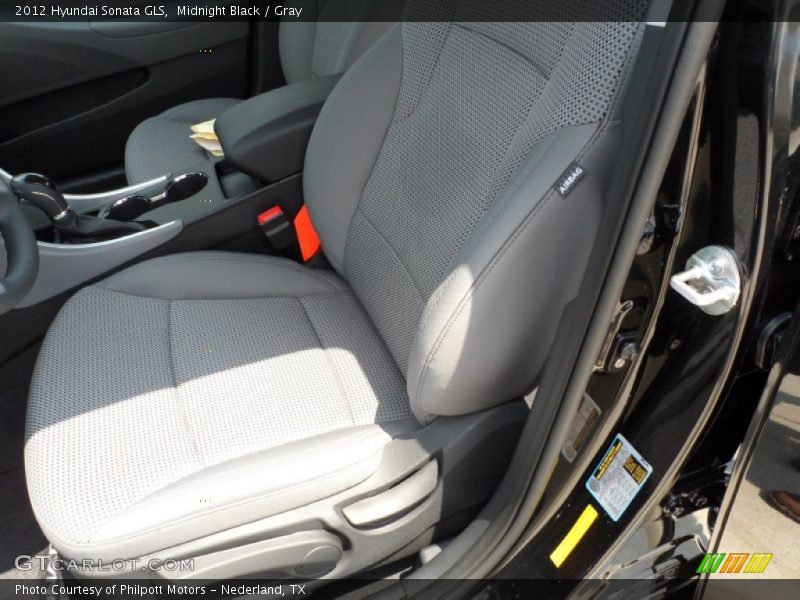 Midnight Black / Gray 2012 Hyundai Sonata GLS