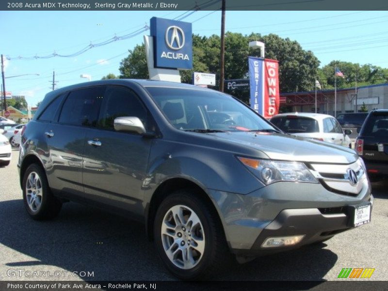 Sterling Gray Metallic / Ebony 2008 Acura MDX Technology