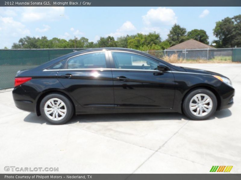Midnight Black / Gray 2012 Hyundai Sonata GLS