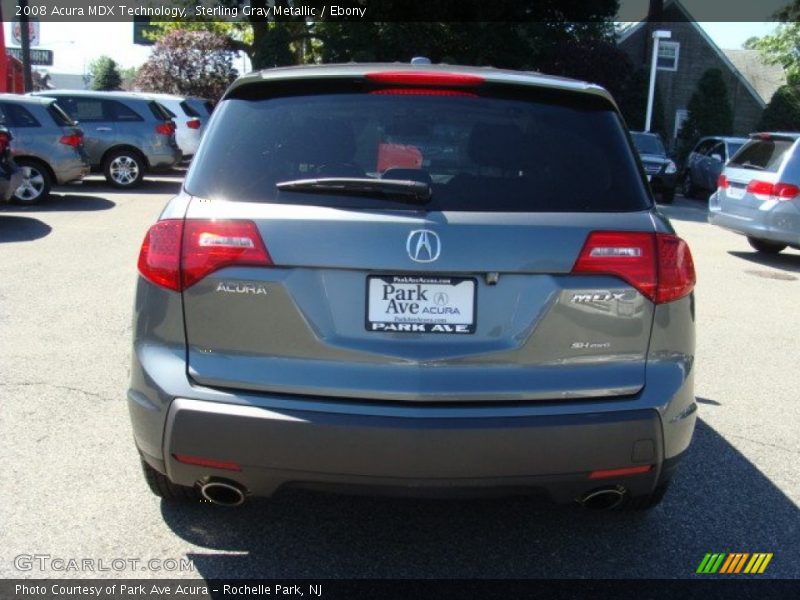 Sterling Gray Metallic / Ebony 2008 Acura MDX Technology
