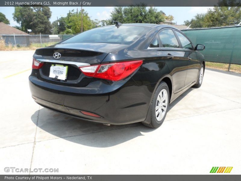 Midnight Black / Gray 2012 Hyundai Sonata GLS