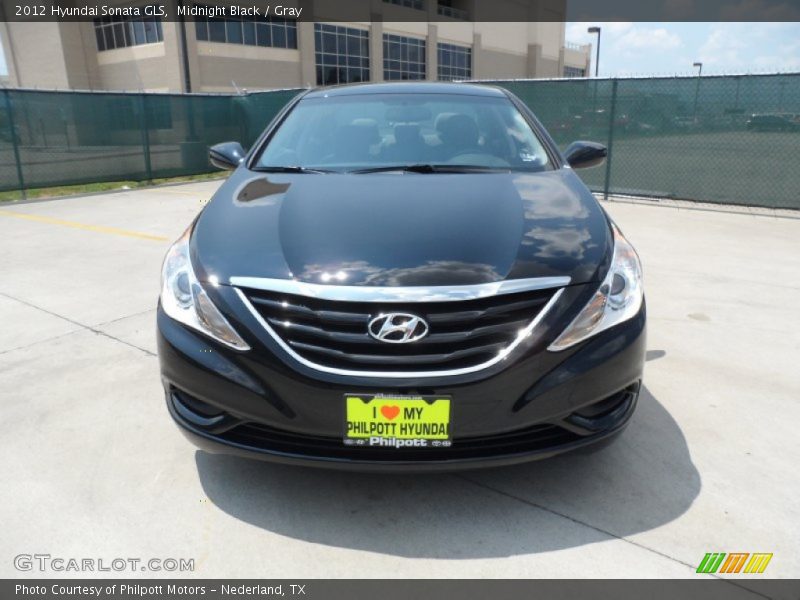 Midnight Black / Gray 2012 Hyundai Sonata GLS