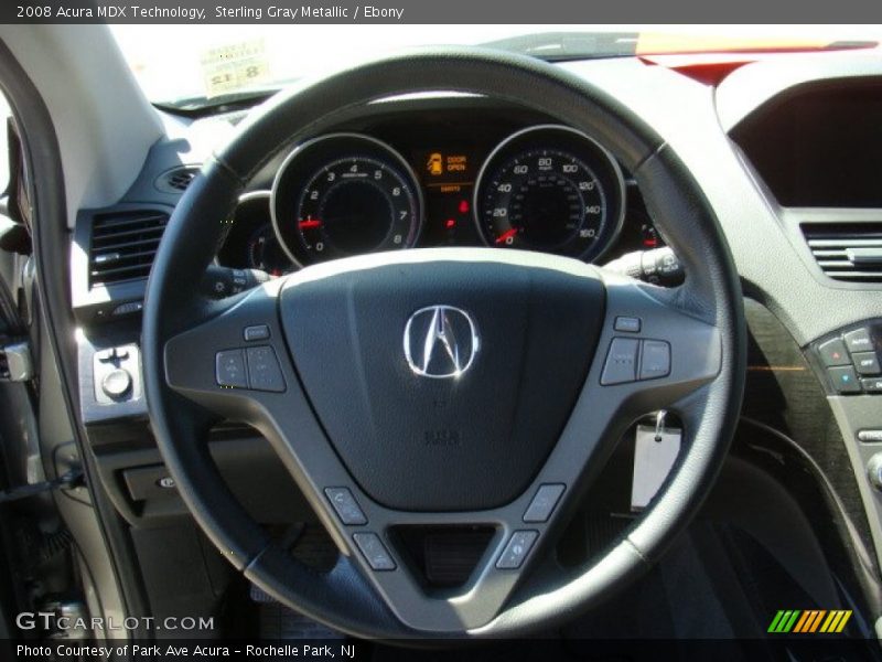 Sterling Gray Metallic / Ebony 2008 Acura MDX Technology