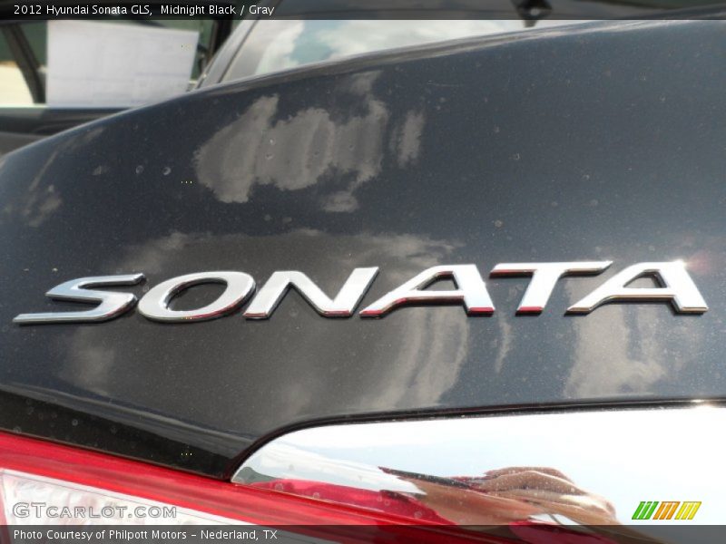 Midnight Black / Gray 2012 Hyundai Sonata GLS
