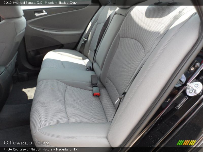 Midnight Black / Gray 2012 Hyundai Sonata GLS