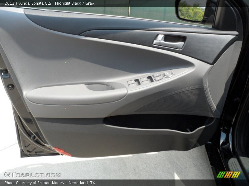 Midnight Black / Gray 2012 Hyundai Sonata GLS