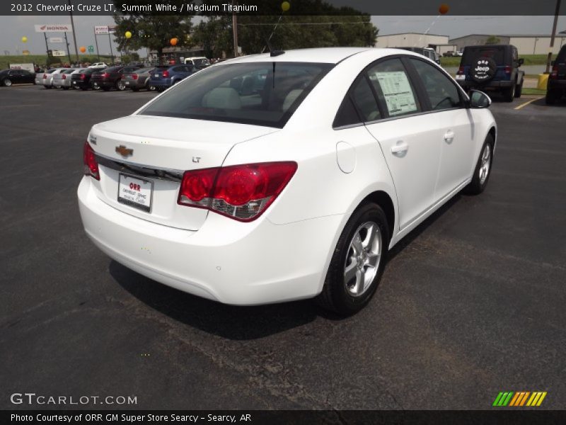 Summit White / Medium Titanium 2012 Chevrolet Cruze LT