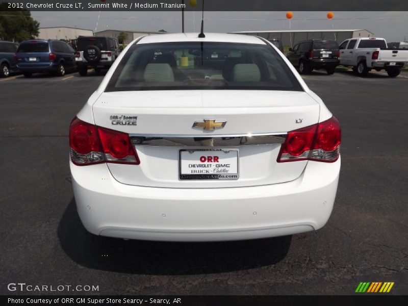 Summit White / Medium Titanium 2012 Chevrolet Cruze LT