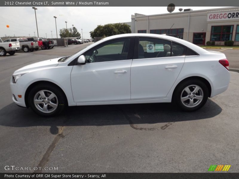 Summit White / Medium Titanium 2012 Chevrolet Cruze LT