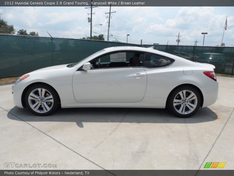 Karussell White / Brown Leather 2012 Hyundai Genesis Coupe 3.8 Grand Touring