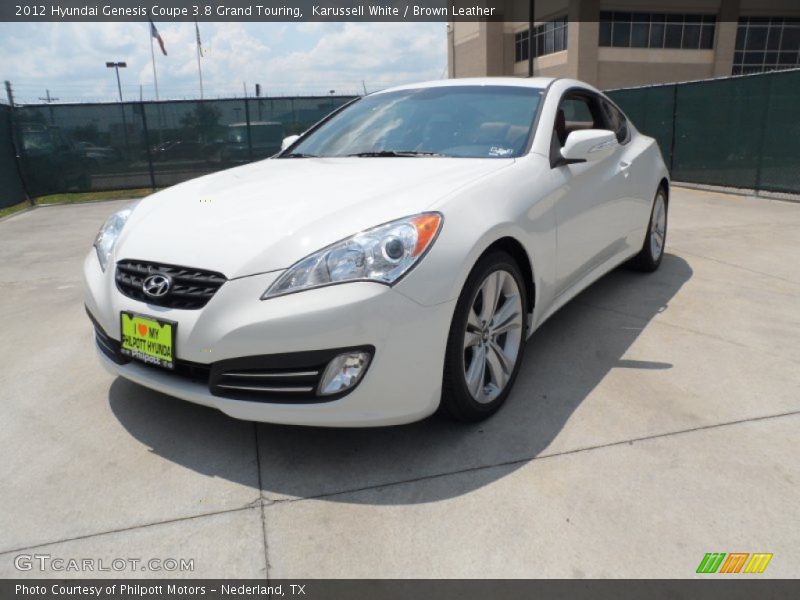 Karussell White / Brown Leather 2012 Hyundai Genesis Coupe 3.8 Grand Touring