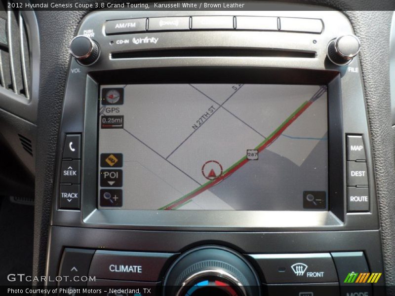 Navigation of 2012 Genesis Coupe 3.8 Grand Touring