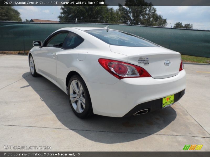 Karussell White / Black Cloth 2012 Hyundai Genesis Coupe 2.0T