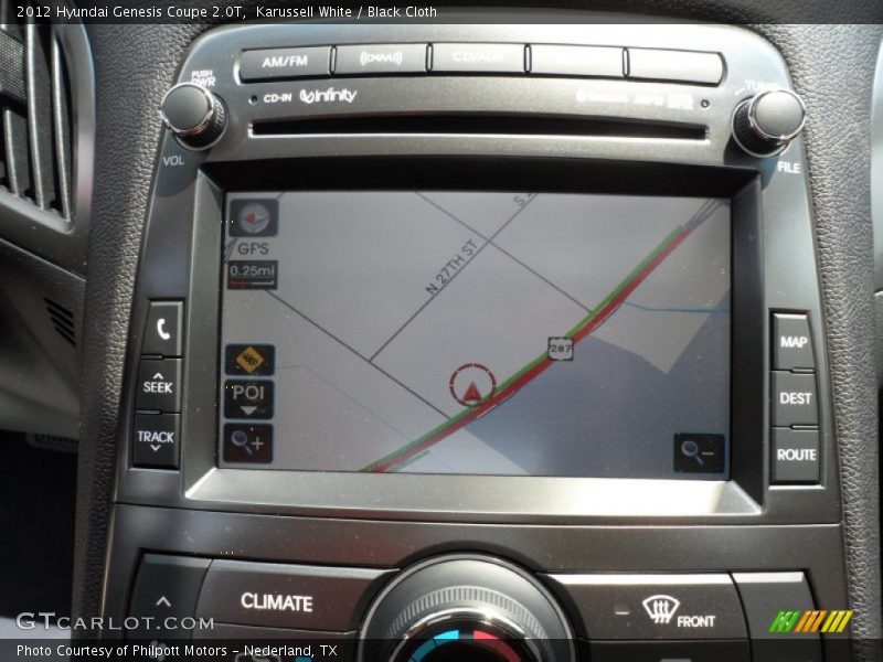 Navigation of 2012 Genesis Coupe 2.0T
