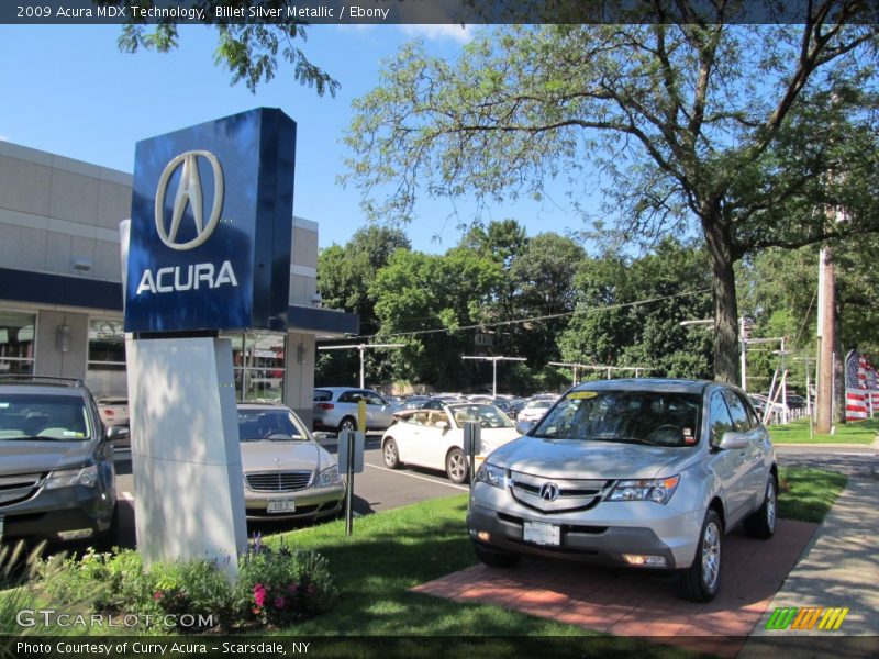 Billet Silver Metallic / Ebony 2009 Acura MDX Technology