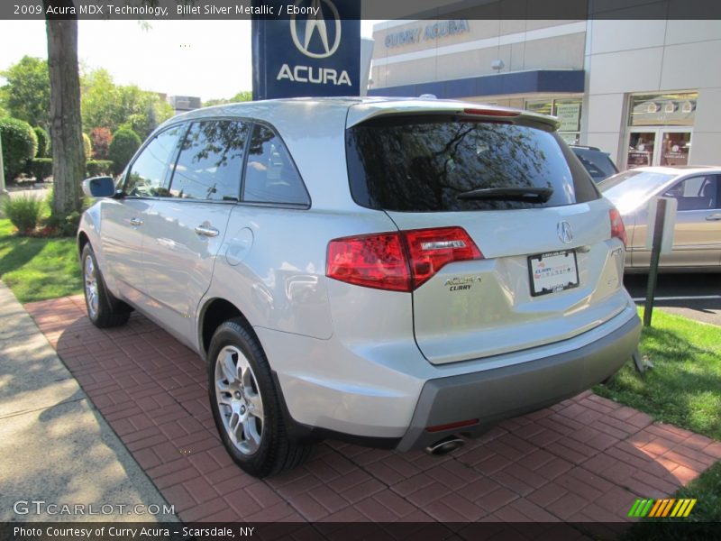 Billet Silver Metallic / Ebony 2009 Acura MDX Technology