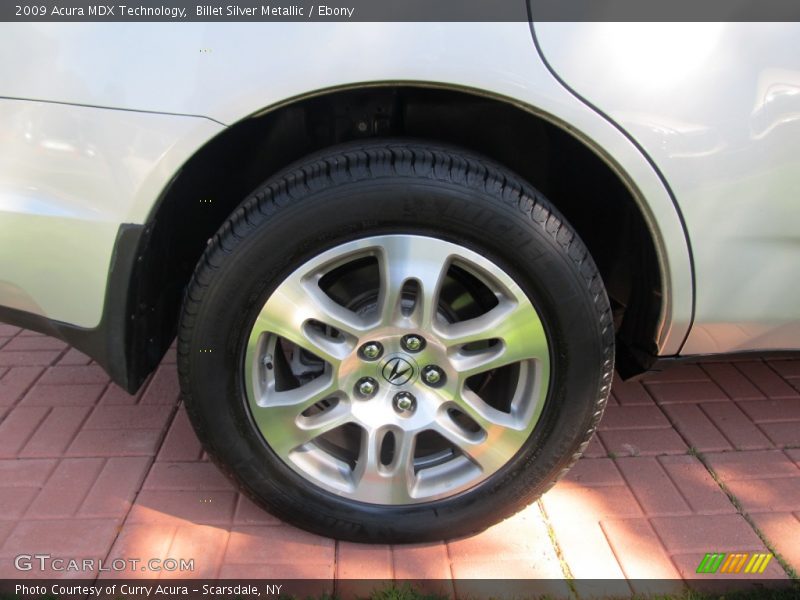 Billet Silver Metallic / Ebony 2009 Acura MDX Technology