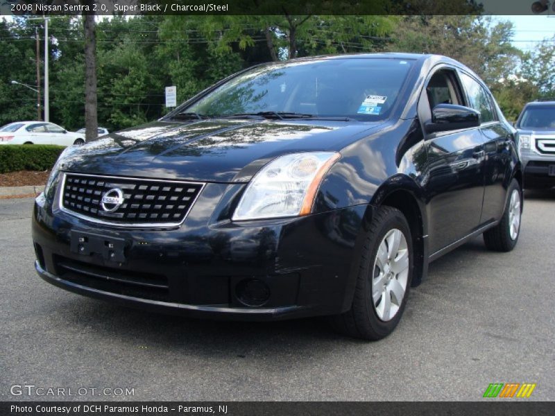 Super Black / Charcoal/Steel 2008 Nissan Sentra 2.0