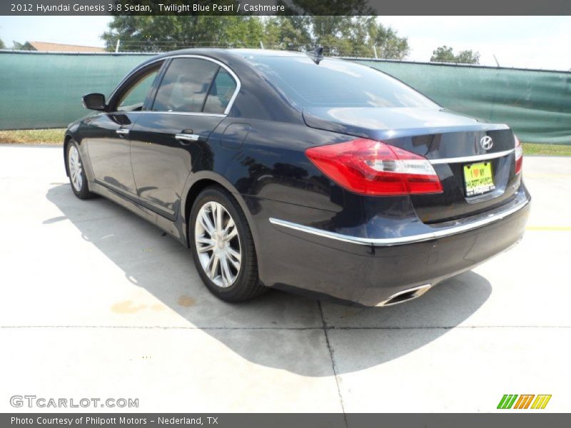 Twilight Blue Pearl / Cashmere 2012 Hyundai Genesis 3.8 Sedan