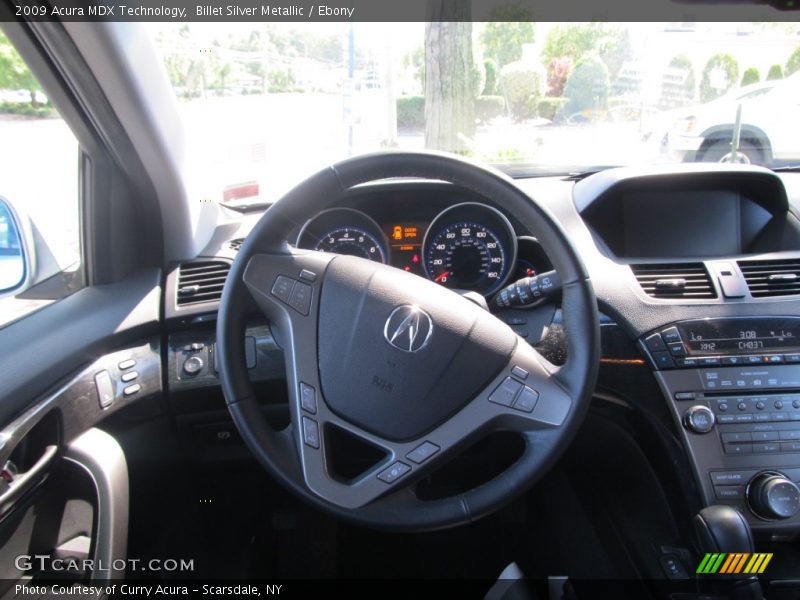 Billet Silver Metallic / Ebony 2009 Acura MDX Technology
