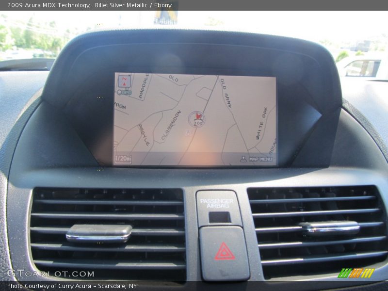 Billet Silver Metallic / Ebony 2009 Acura MDX Technology