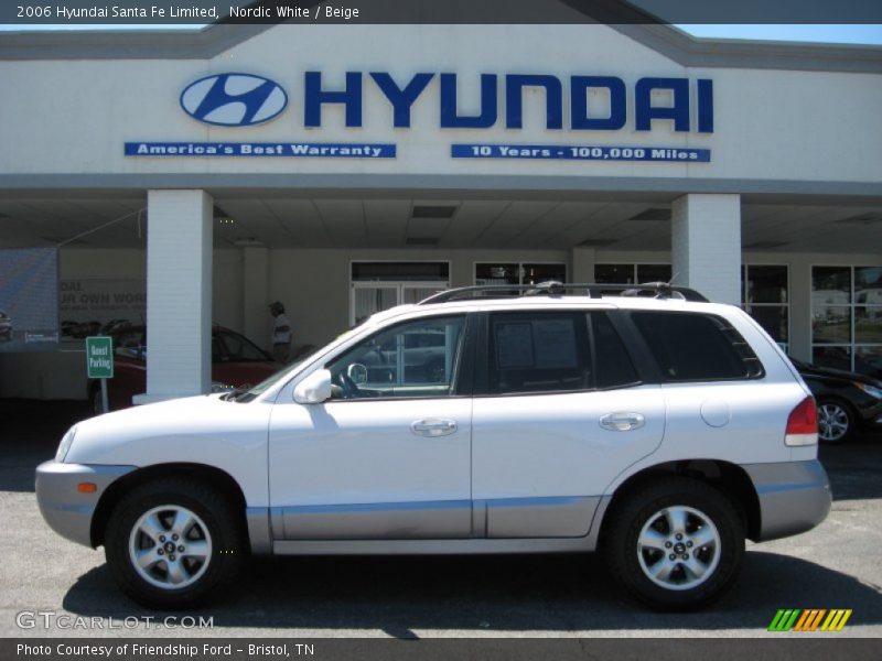  2006 Santa Fe Limited Nordic White