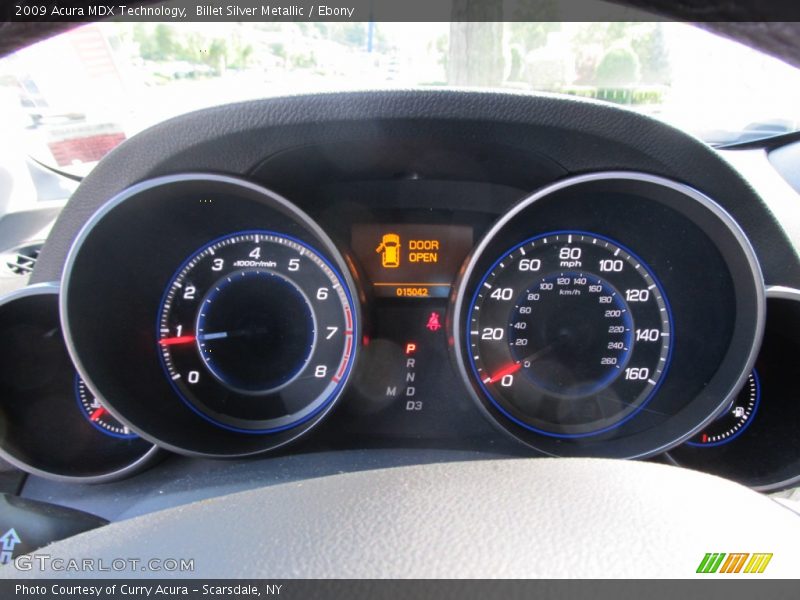 Billet Silver Metallic / Ebony 2009 Acura MDX Technology