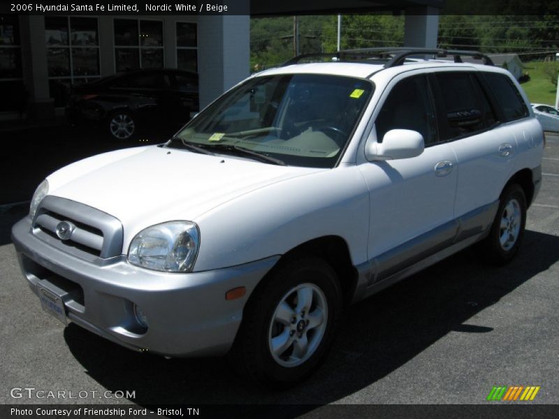 Nordic White / Beige 2006 Hyundai Santa Fe Limited