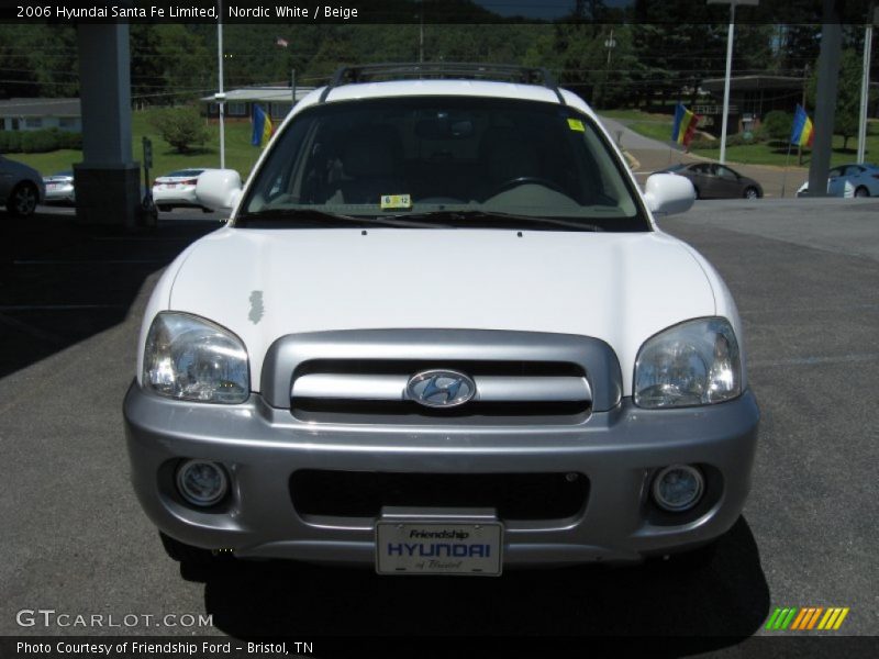 Nordic White / Beige 2006 Hyundai Santa Fe Limited