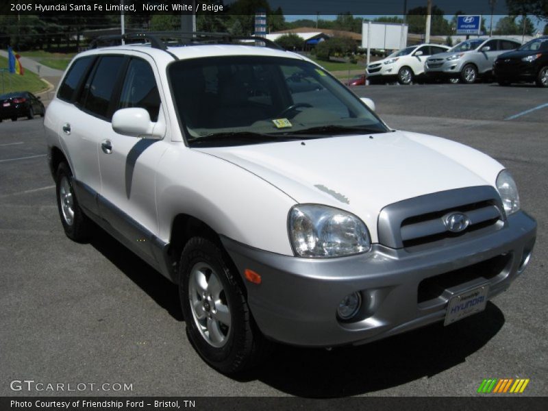 Nordic White / Beige 2006 Hyundai Santa Fe Limited