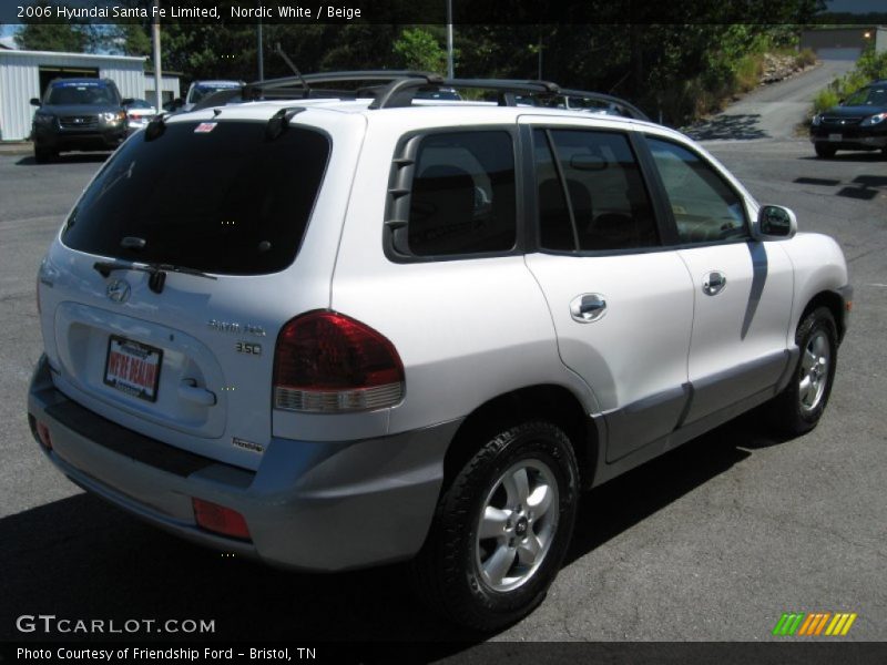 Nordic White / Beige 2006 Hyundai Santa Fe Limited