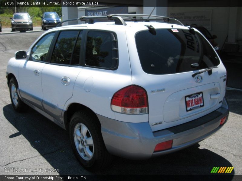 Nordic White / Beige 2006 Hyundai Santa Fe Limited