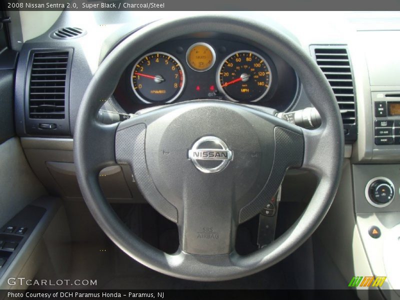 Super Black / Charcoal/Steel 2008 Nissan Sentra 2.0