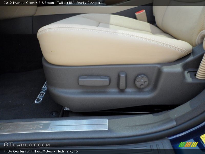 Twilight Blue Pearl / Cashmere 2012 Hyundai Genesis 3.8 Sedan