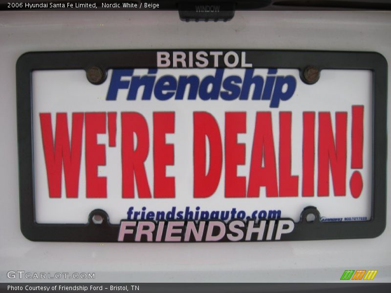 Nordic White / Beige 2006 Hyundai Santa Fe Limited