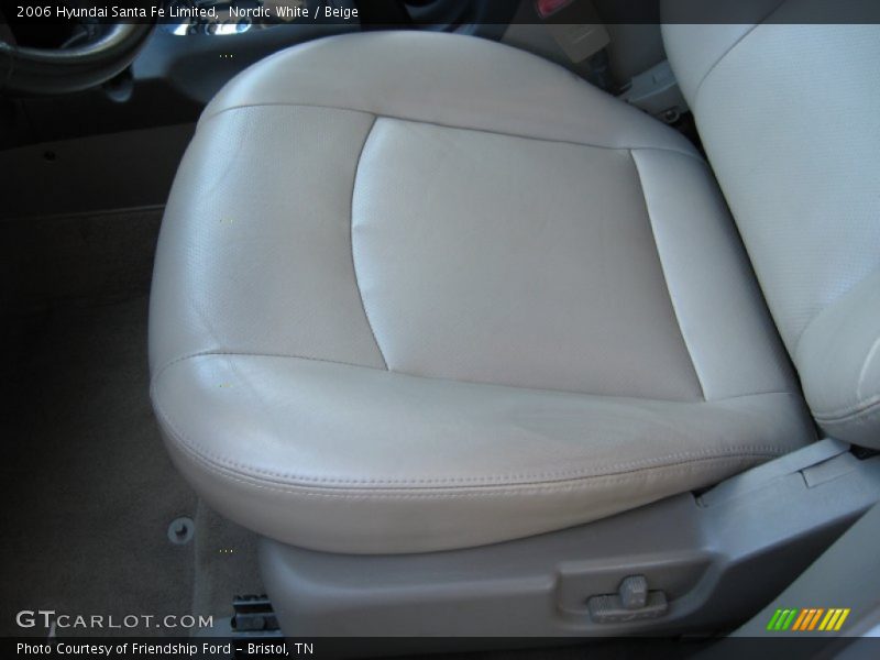 Nordic White / Beige 2006 Hyundai Santa Fe Limited