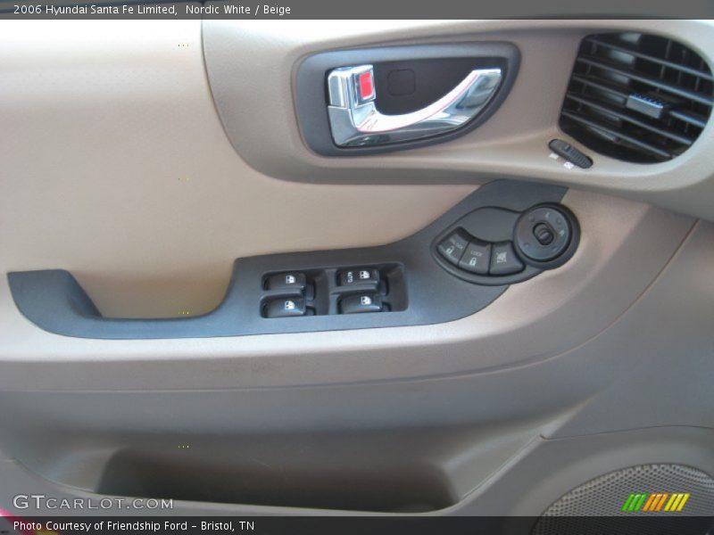 Nordic White / Beige 2006 Hyundai Santa Fe Limited