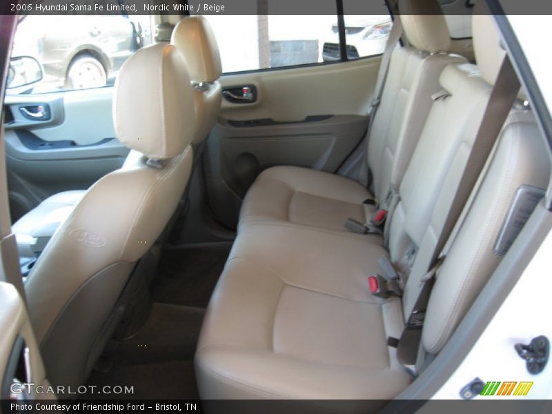 Nordic White / Beige 2006 Hyundai Santa Fe Limited