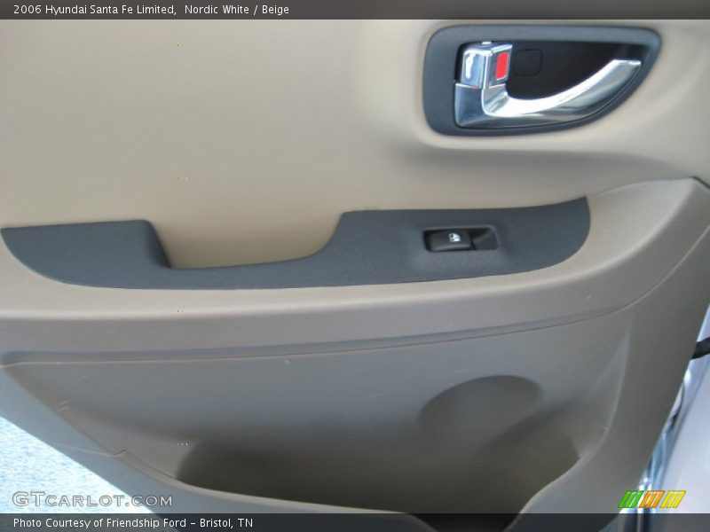 Nordic White / Beige 2006 Hyundai Santa Fe Limited