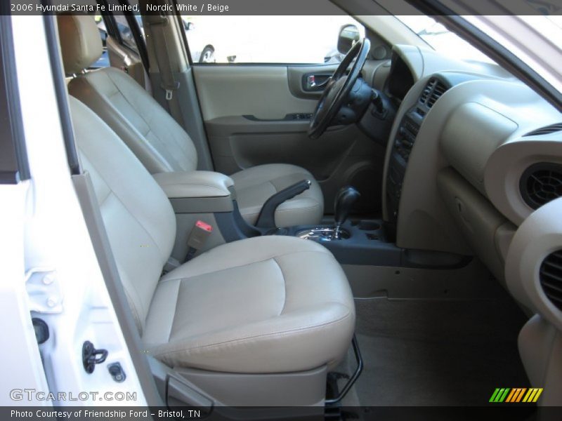 Nordic White / Beige 2006 Hyundai Santa Fe Limited