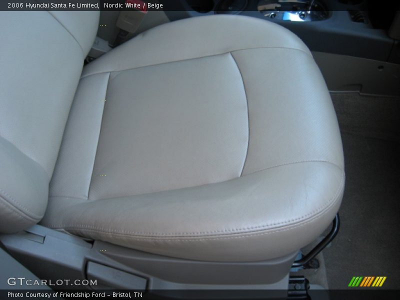 Nordic White / Beige 2006 Hyundai Santa Fe Limited
