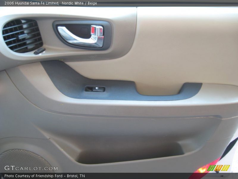 Nordic White / Beige 2006 Hyundai Santa Fe Limited