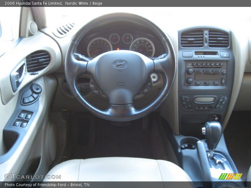 Nordic White / Beige 2006 Hyundai Santa Fe Limited