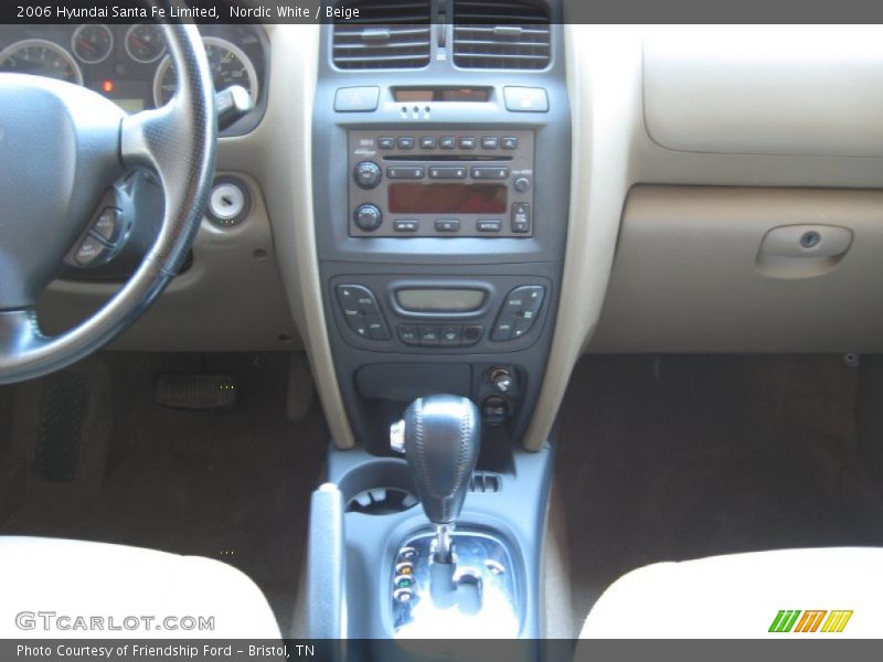Nordic White / Beige 2006 Hyundai Santa Fe Limited